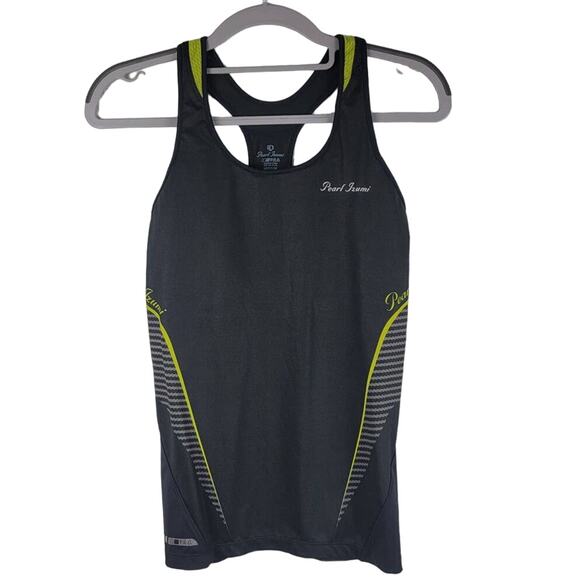 Pearl Izumi P.R.O Black Yellow Cycling Athletic  Tank Top  M - Picture 1 of 4